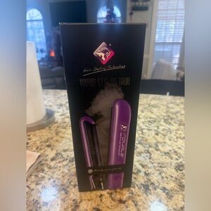 Royal Ceramic Tourmaline Vapor Flat Iron (Purple)